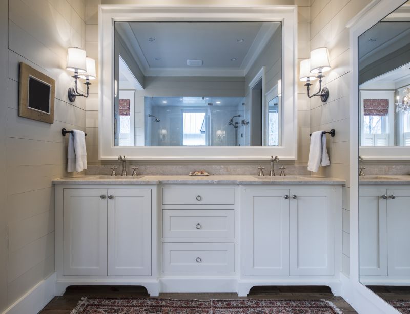 Floating Vanity in Modern Bathroom